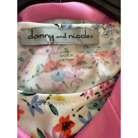 NWT Danny and Nicole Rose Pink Floral Midi Dress w/ Jacket Women's Size Small - Picture 3 of 5